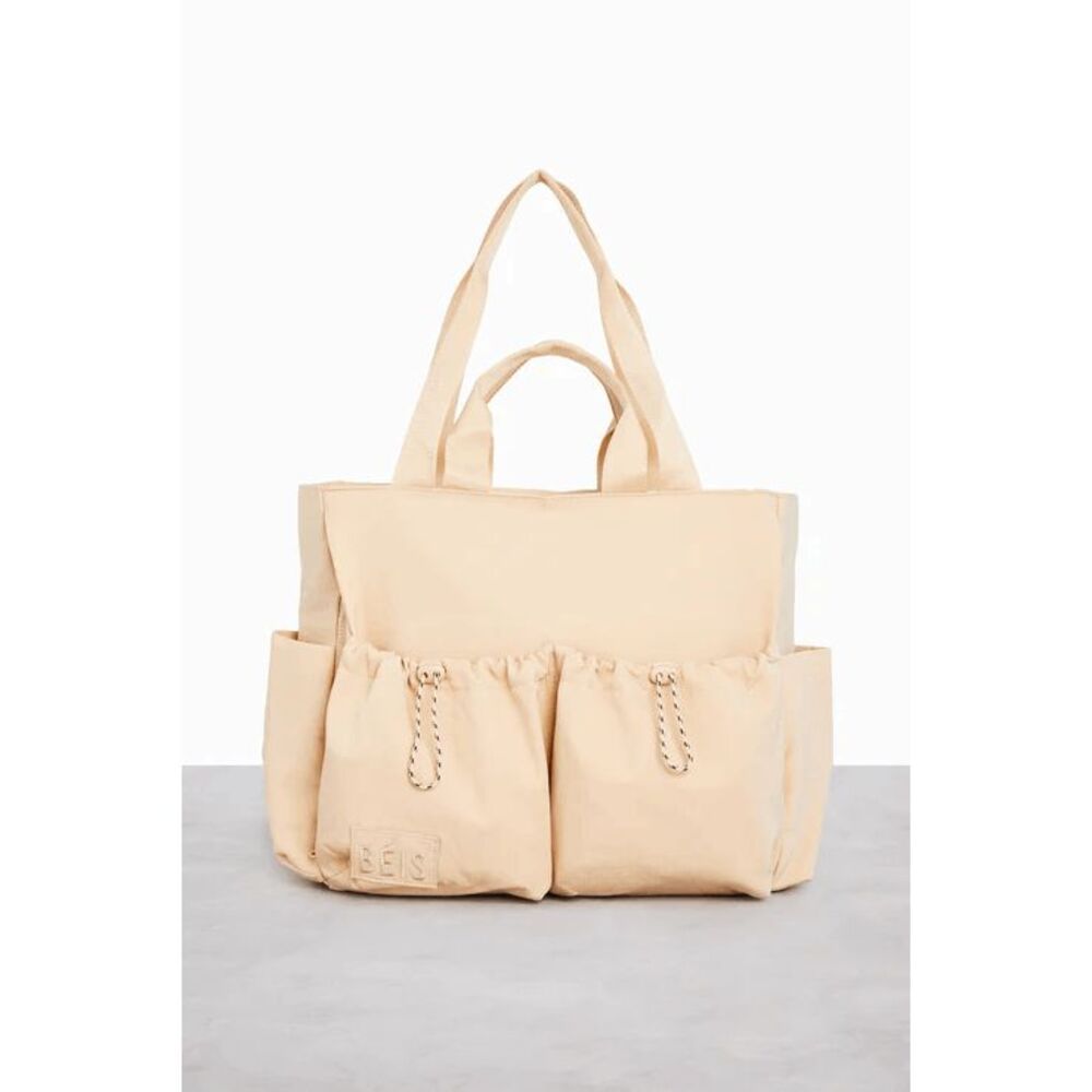 NWT Beis Sports Carryall Tote Duffle in Beige - Picture 3 of 8